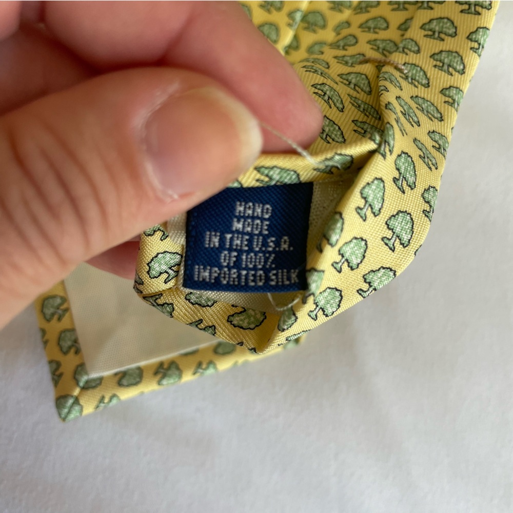 Vineyard Vines 100% Silk John's Island Club Florida Tree Custom Collection Tie - Picture 7 of 11